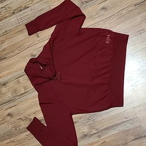 Maroon Victoria Sport Cowl Neck Sweatshirt. Size M.
